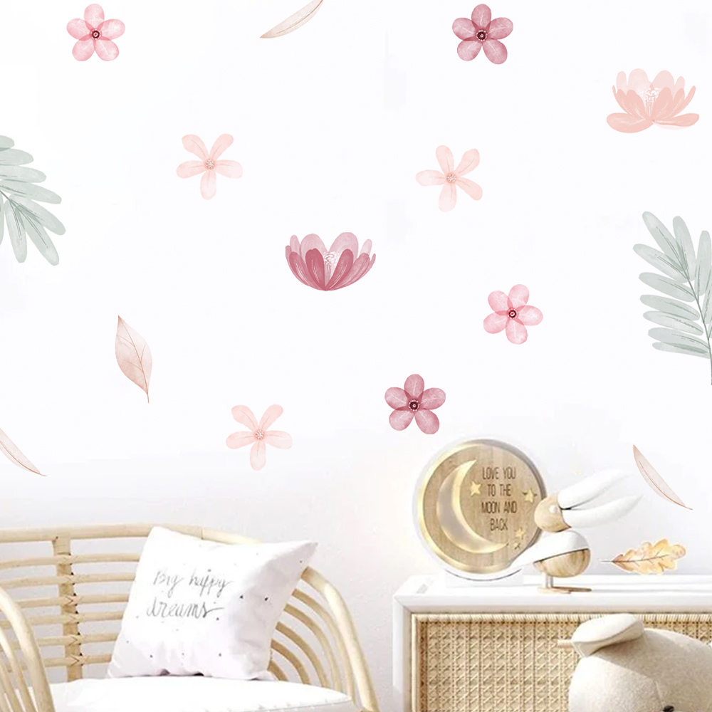 Boho Leaves Botanical DIY Nakl – Baby Nursery Murals recenzja i cena