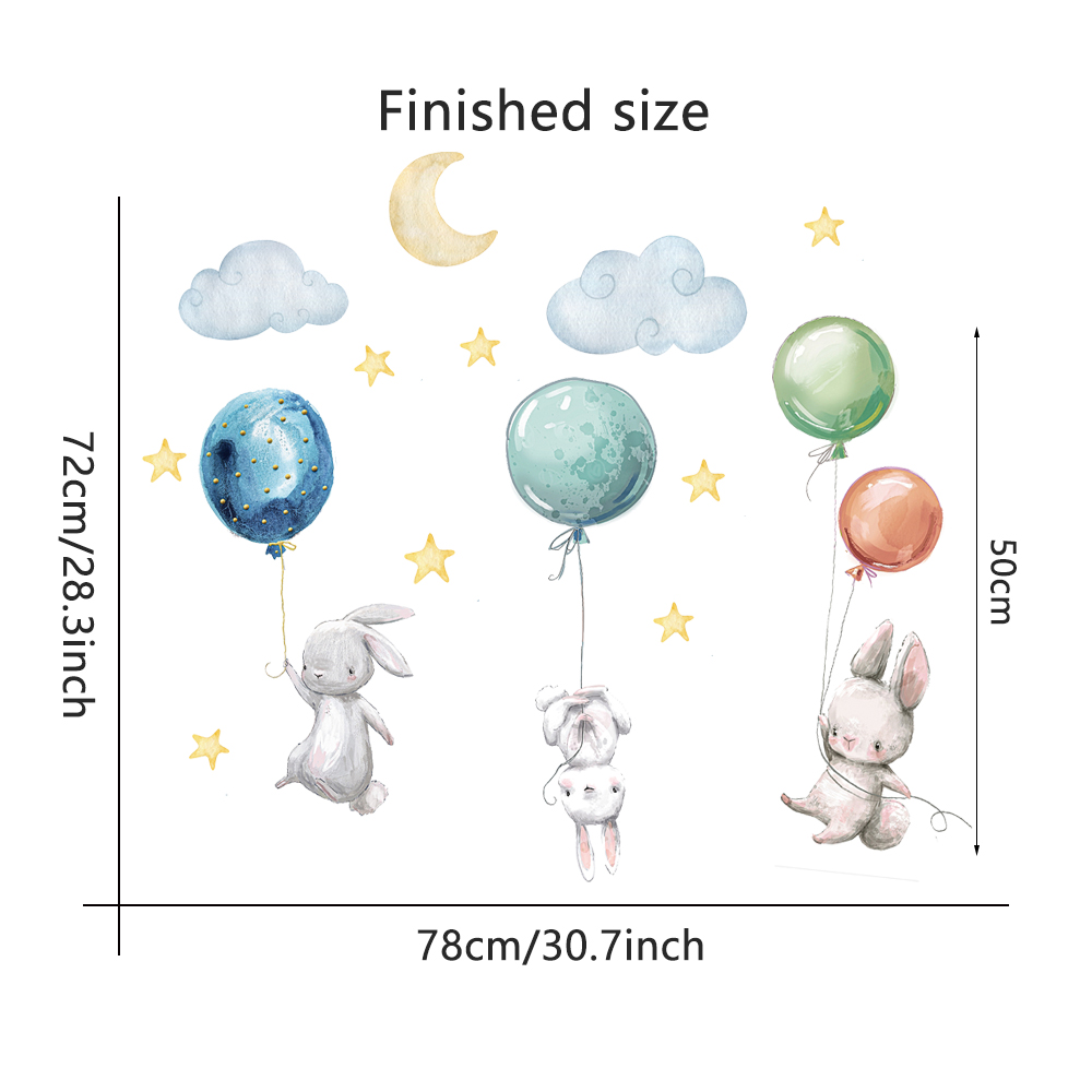 Śliczne Urocze Latające Królik – Baby Nursery Murals recenzja i cena