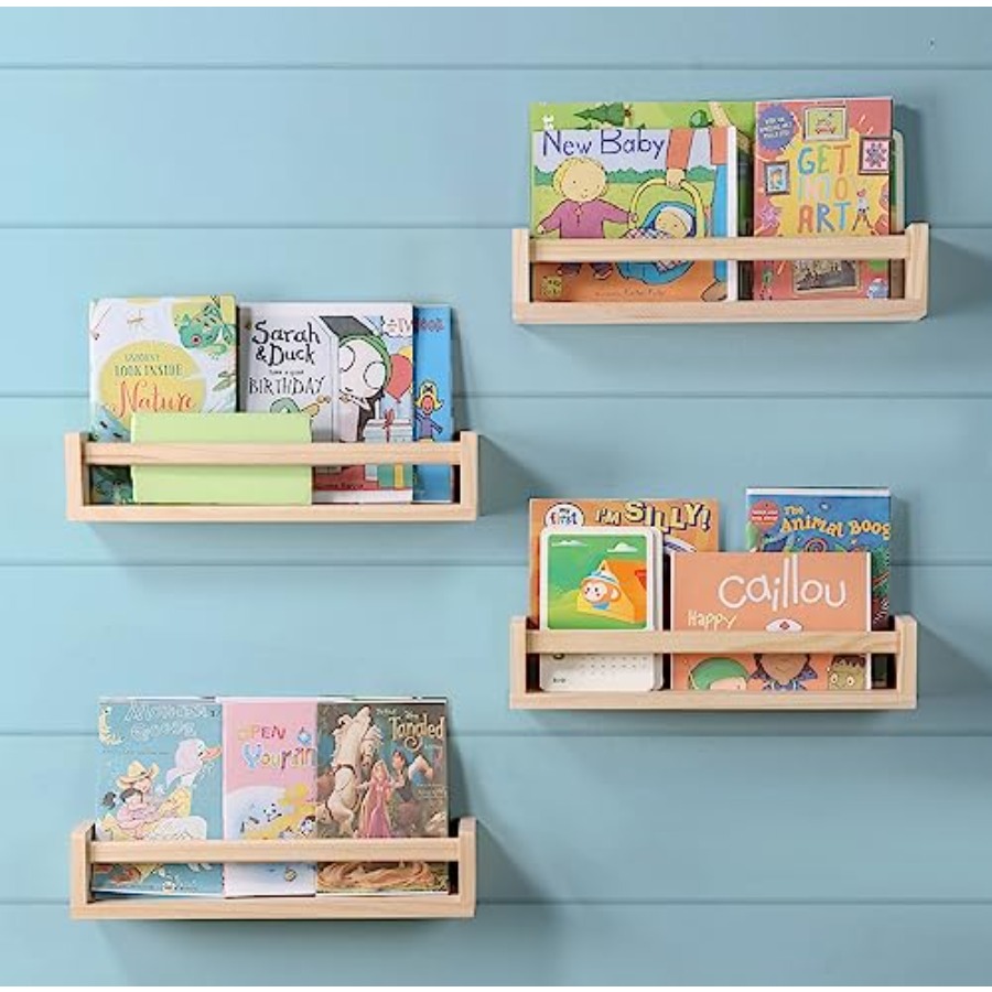Zestaw 4 półek do pokoju dziec – Baby Nursery Bookshelf recenzja i cena