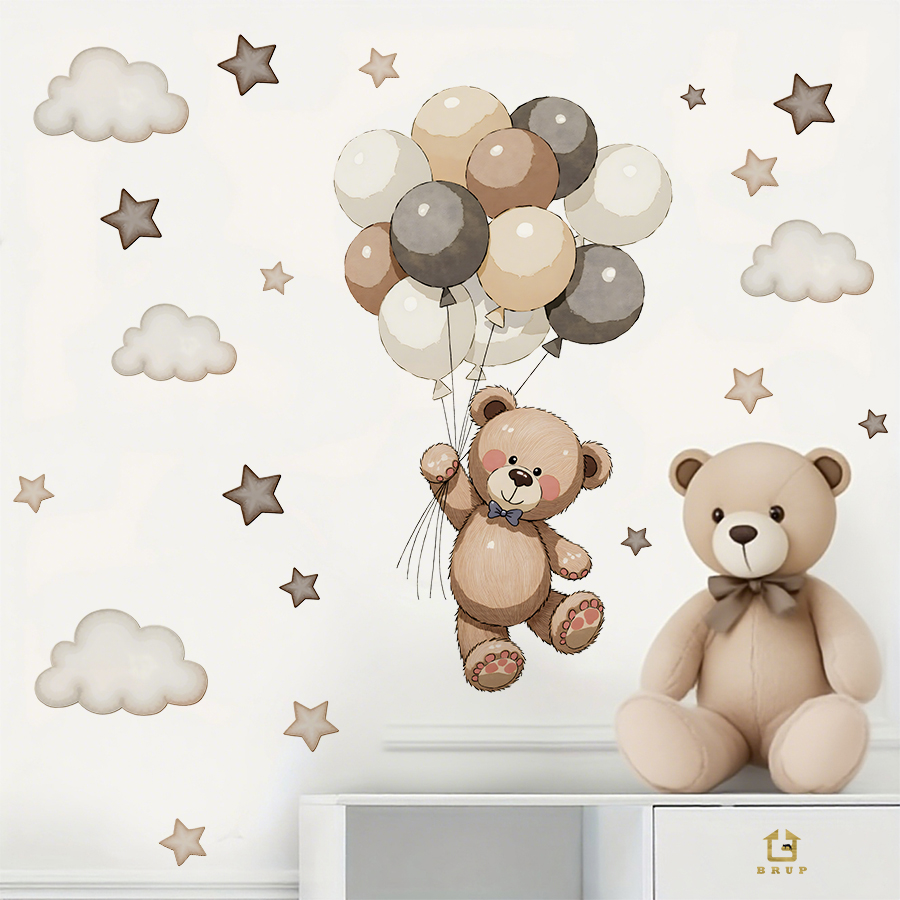 Urocze naklejki ścienne z misi – Baby Nursery Decals recenzja i cena