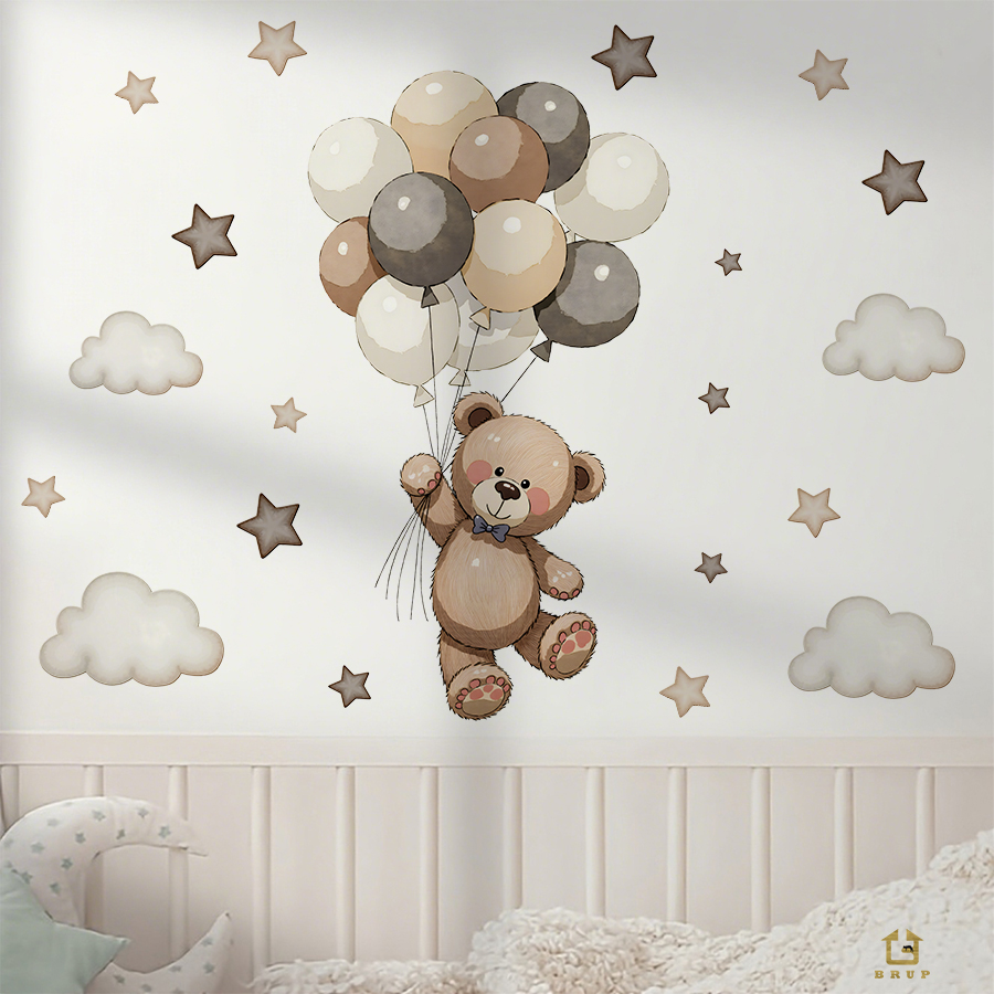 Urocze naklejki ścienne z misi – Baby Nursery Decals recenzja i cena