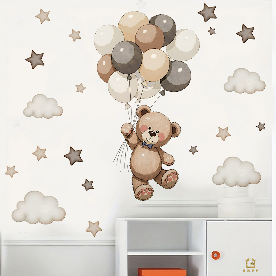 Urocze naklejki ścienne z misi – Baby Nursery Decals recenzja i cena