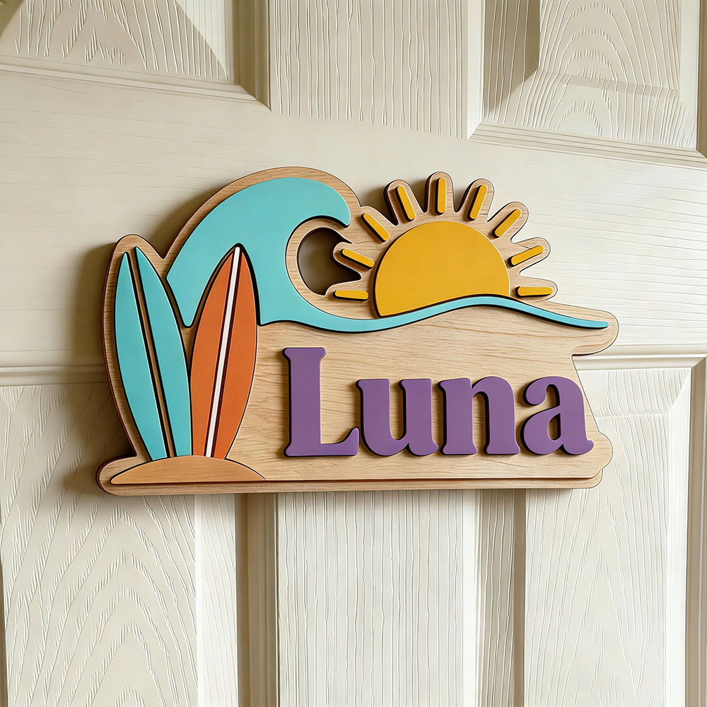 Personalizowana drewniana tabl – Baby Nursery Kids recenzja i cena