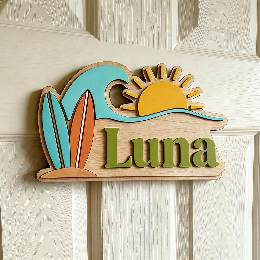 Personalizowana drewniana tabl – Baby Nursery Kids recenzja i cena