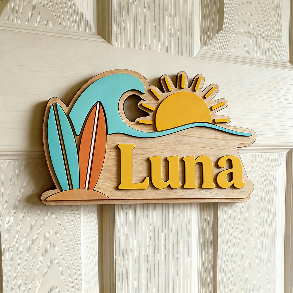 Personalizowana drewniana tabl – Baby Nursery Kids recenzja i cena
