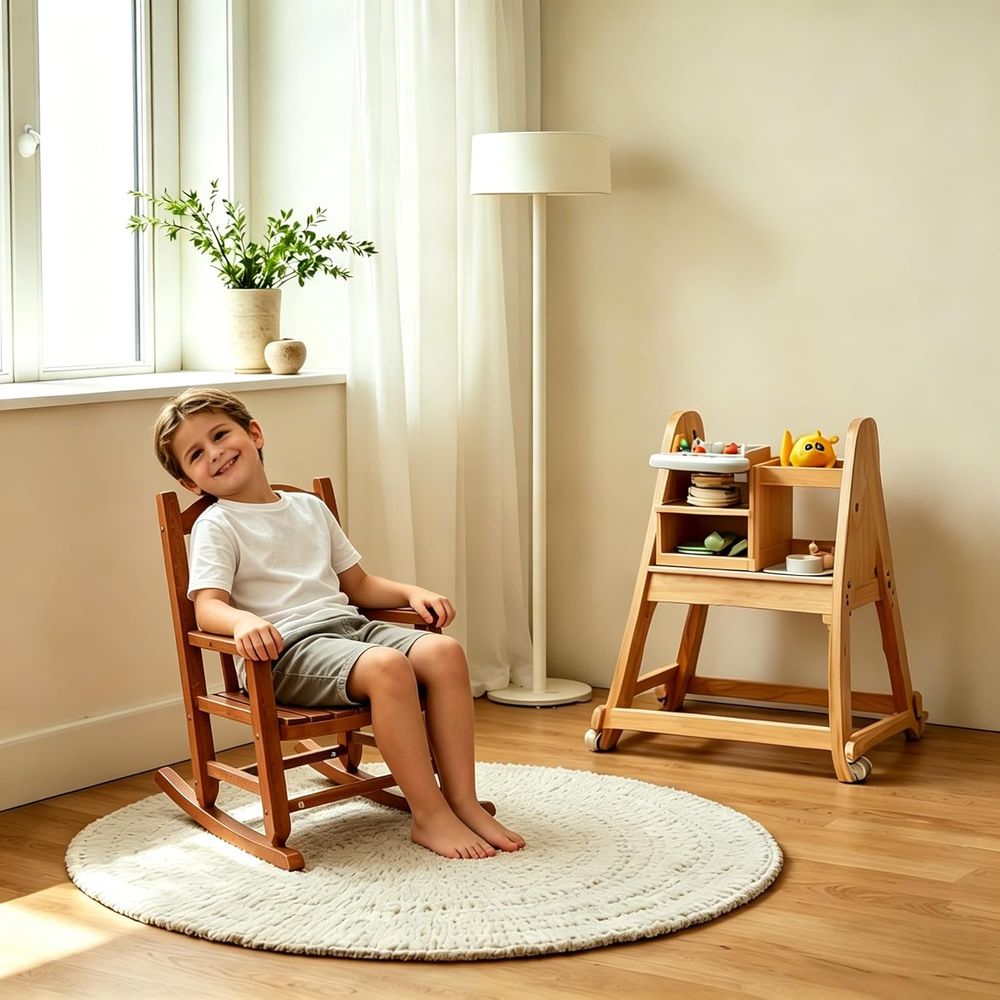 Fotelik bujany dla malucha, dr – Baby Nursery Rocking Chair recenzja i cena