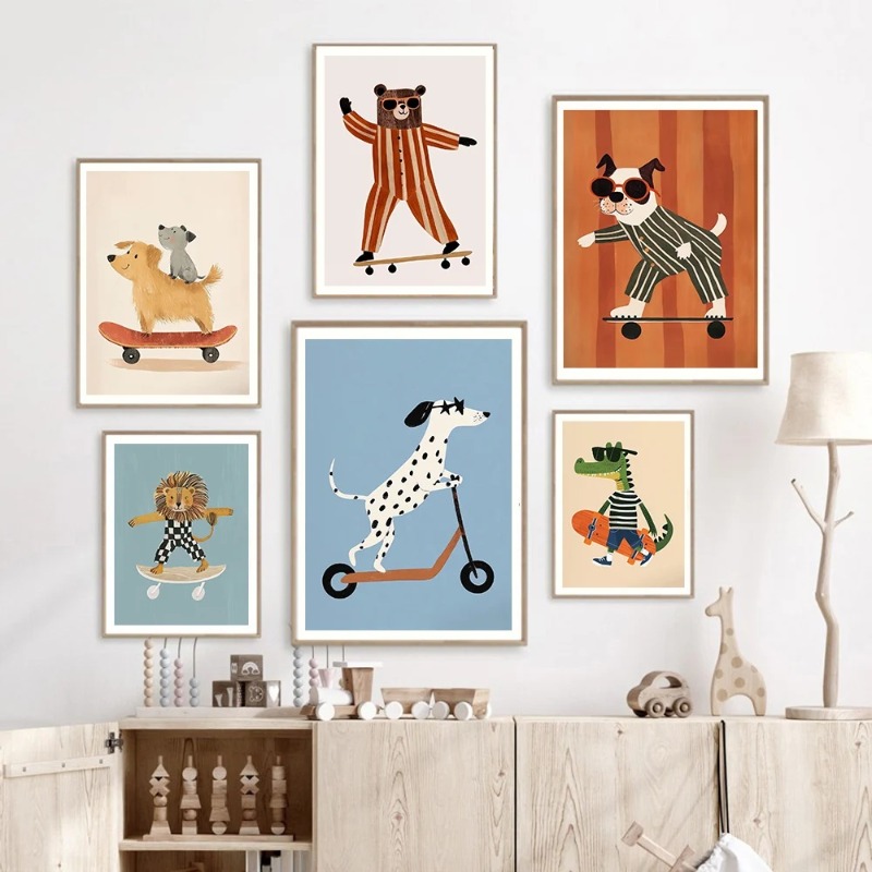 1 szt. bezramowy plakat z zaba – Baby Nursery Kids recenzja i cena