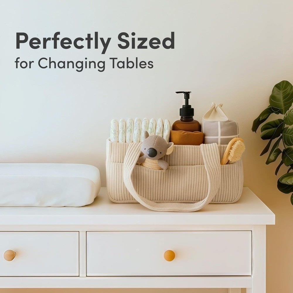 Torba z sztruksu o dużej pojem – Baby Nursery Bags recenzja i cena