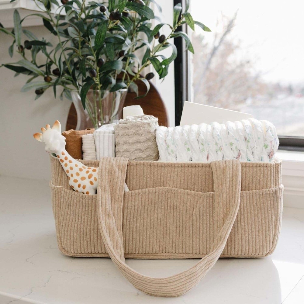 Torba z sztruksu o dużej pojem – Baby Nursery Bags recenzja i cena