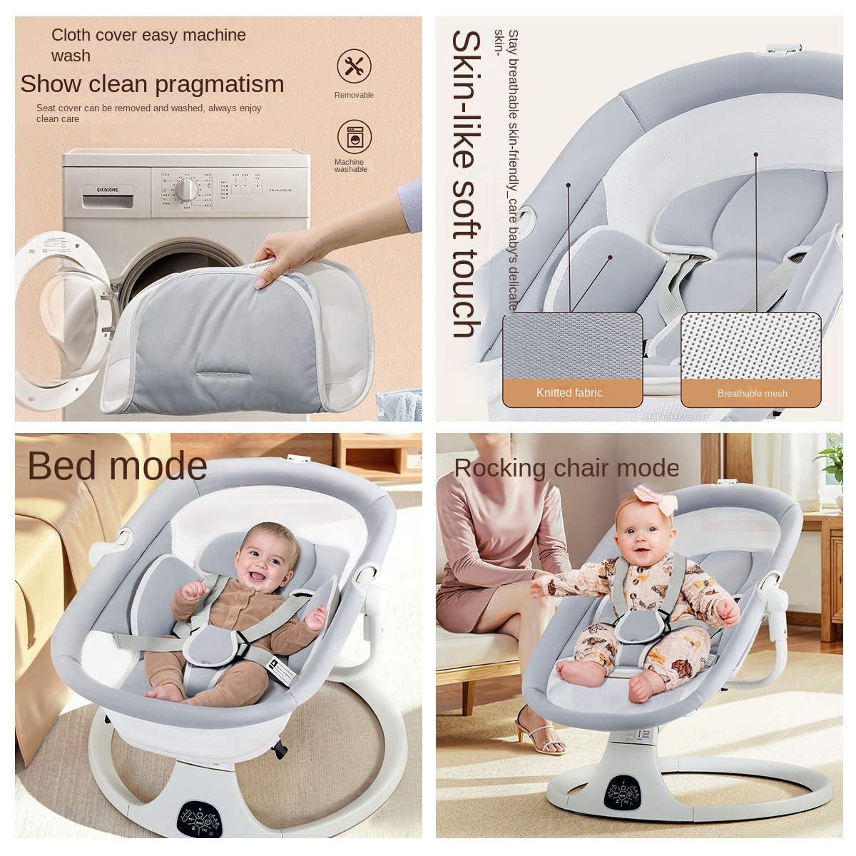 Fotel bujany dla niemowląt, wi – Baby Nursery Rocking Chair recenzja i cena