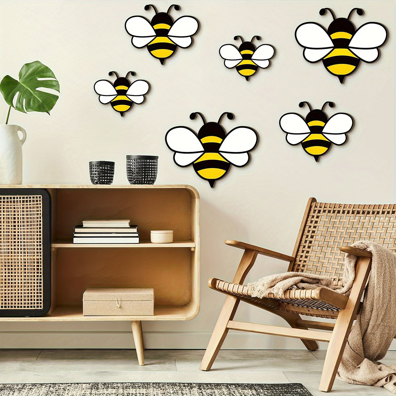 6 szt. Urocze drewniane naklej – Baby Nursery Decals recenzja i cena